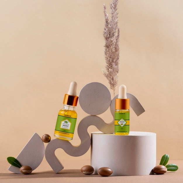 Free Argan Oil Products Mockup Psd