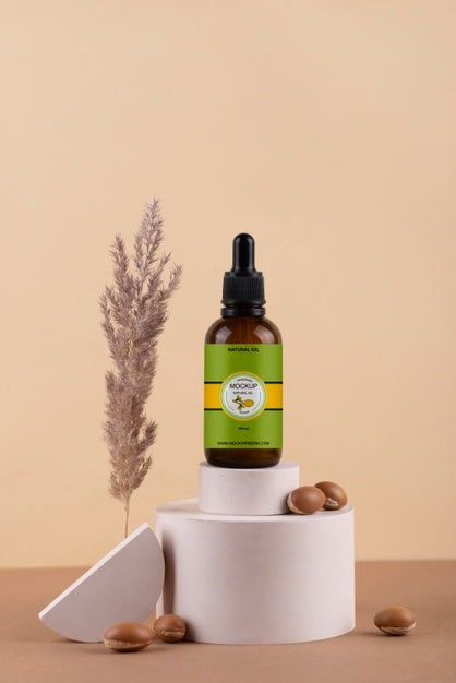 Free Argan Oil Products Mockup Psd