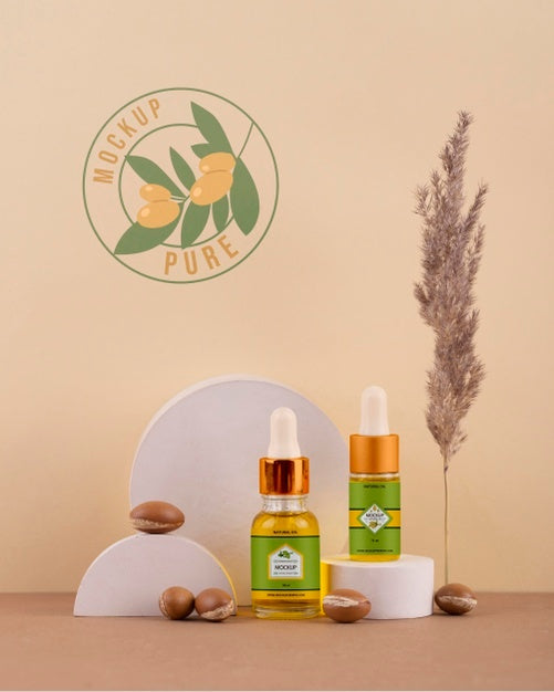 Free Argan Oil Products Mockup Psd