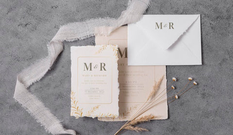 Free Arrangement Of Elegant Wedding Mock-Up Cards Psd