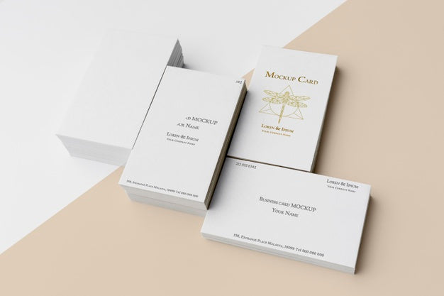 Free Arrangement Of Mock-Up Business Card Psd