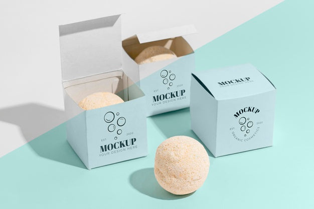 Free Arrangement With Bath Bomb Boxes Psd