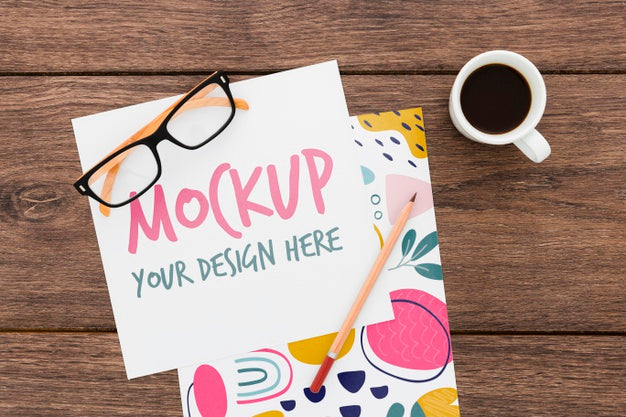 Free Artist Desk Concept Mock-Up Psd