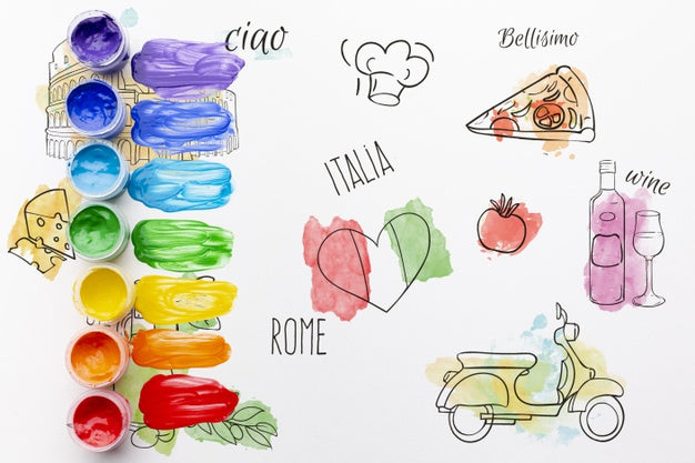 Free Artistic Watercolor Drawing Psd