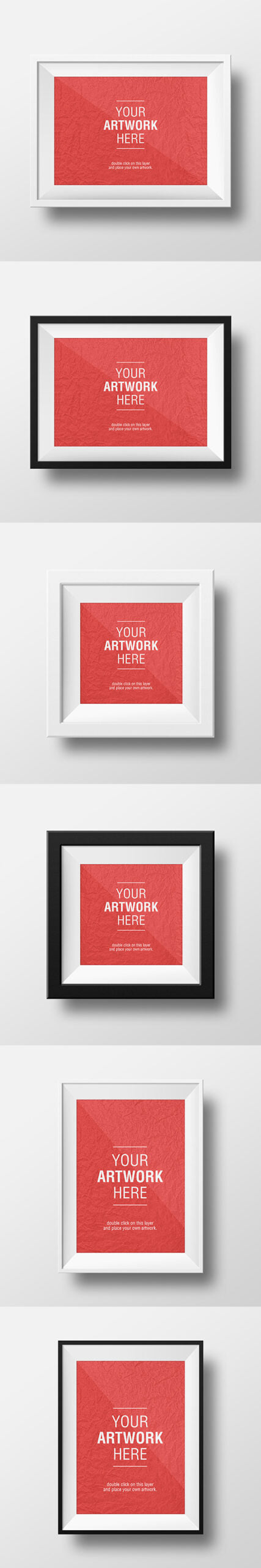 Free Artwork Frame Psd Mockups