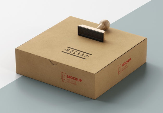 Free Assortment Of Stamp Labeled Box Psd