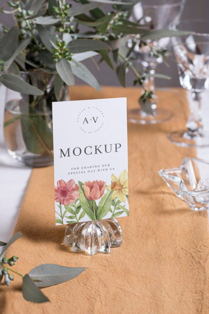 Free Assortment Of Wedding Mock-Up Cards Psd