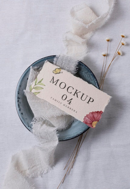 Free Assortment Of Wedding Mock-Up Cards Psd