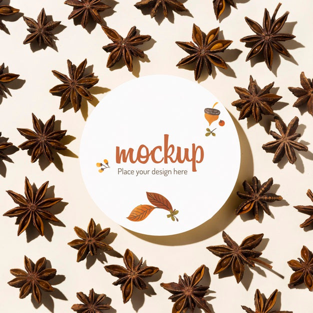 Free Autumn Pattern Mock-Up Design Psd