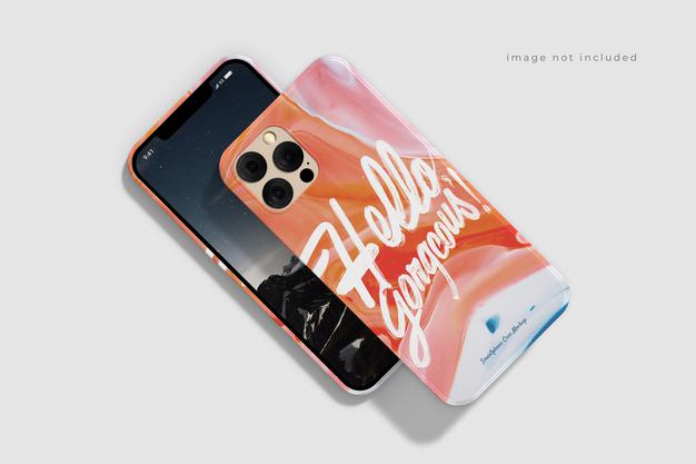 Free Awesome Beautiful Phone Case Mockup Psd