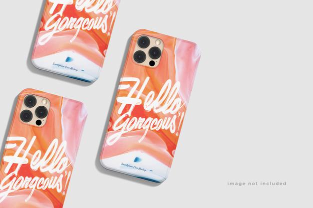 Free Awesome Beautiful Phone Case Mockup Psd