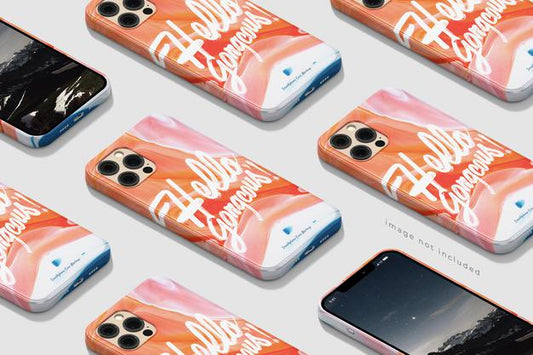 Free Awesome Beautiful Phone Case Mockup Psd