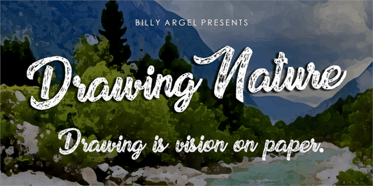 Free Drawing Nature Font