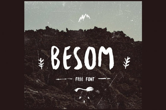 Free Font Besom Brush Typeface