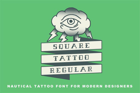 Free Square Tattoo Font