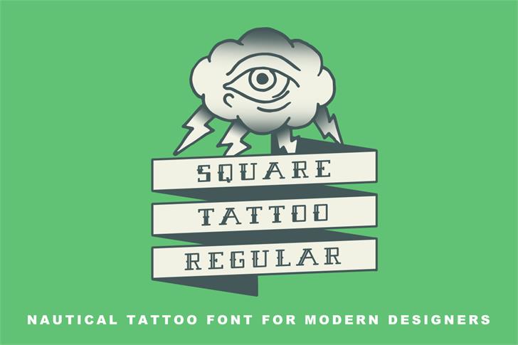 Free Square Tattoo Font