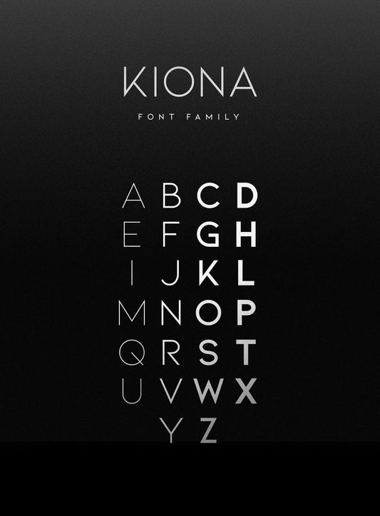 Free Kiona Font Family (2 Weights)