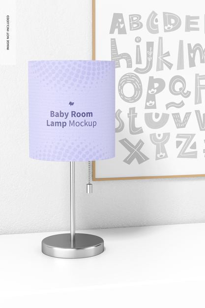 Free Baby Room Lamp Mockup Psd