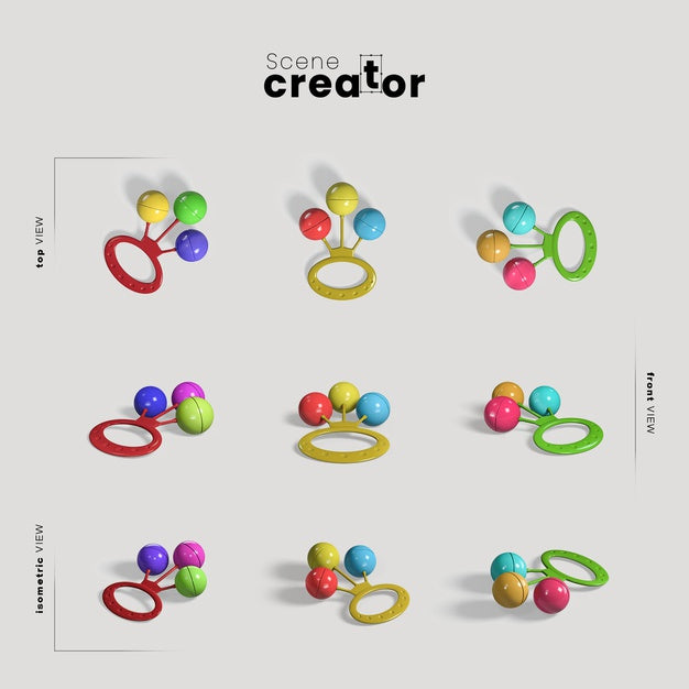 Free Baby Toy Scene Creator Psd