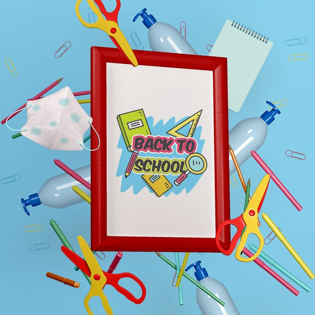 Free Back To School Concept Mock-Up Psd