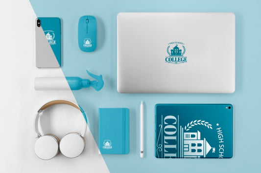 Free Back To School Concept Mock-Up Psd