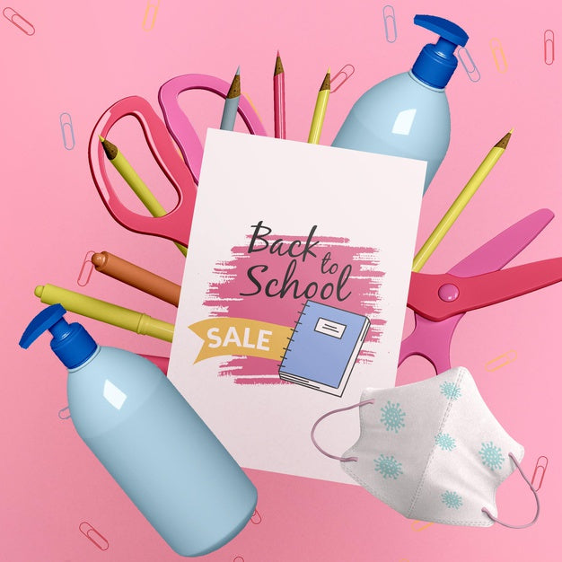 Free Back To School Concept Mock-Up Psd