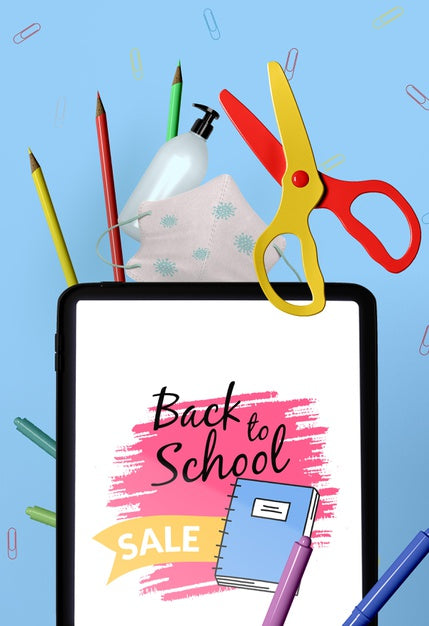 Free Back To School Stationery Mock-Up Psd