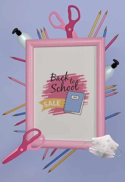 Free Back To School Stationery Mock-Up Psd