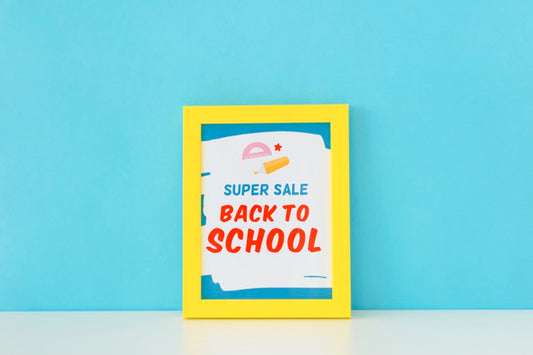 Free Back To School Super Sale Banner Design Psd