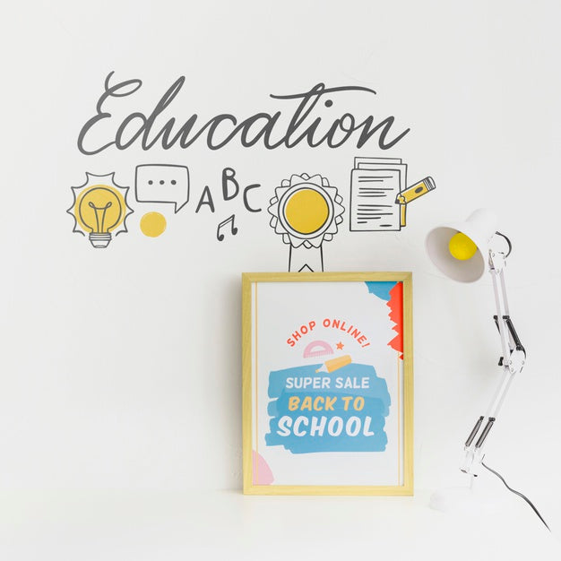 Free Back To School Super Sale Banner Design Psd