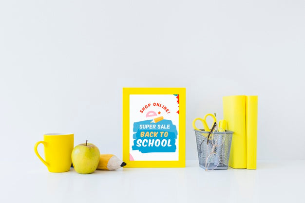 Free Back To School Super Sale Banner Design Psd