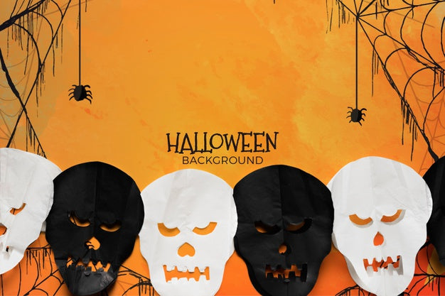 Free Background With Halloween Concept Psd