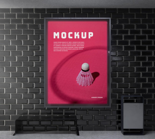 Free Backlit Modern City Vertical Mockup Psd