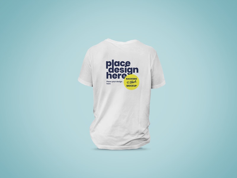 Free Backside T-Shirt Mockup