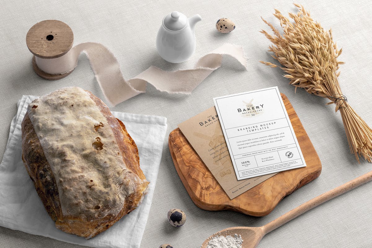 Free Bakery Branding Mockup