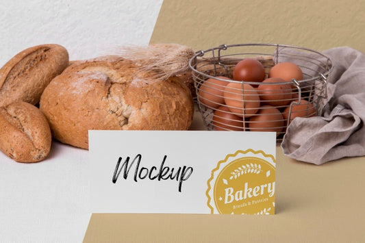 Free Bakery Goods Concept With Mock-Up Psd