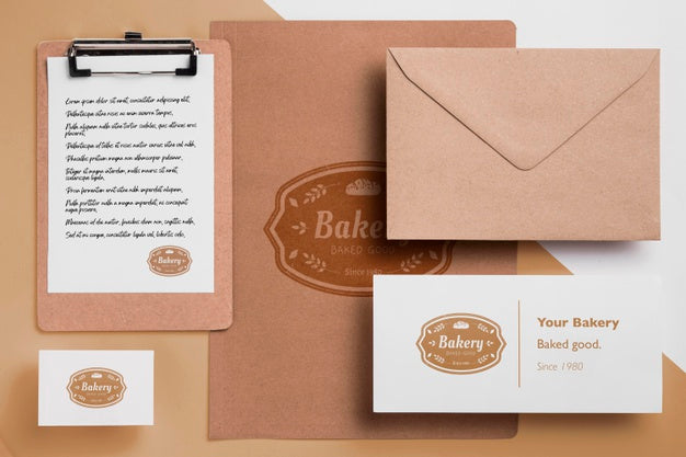 Free Bakery Goods Concept With Mock-Up Psd