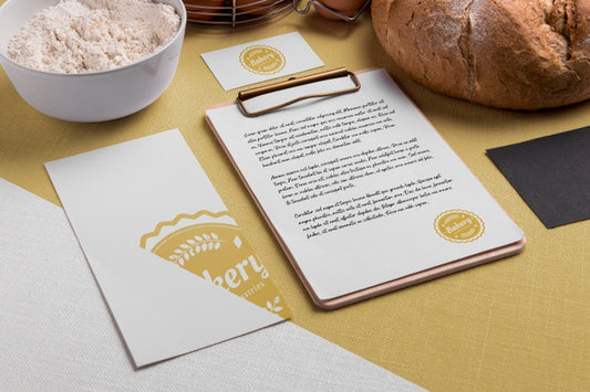 Free Bakery Goods Concept With Mock-Up Psd