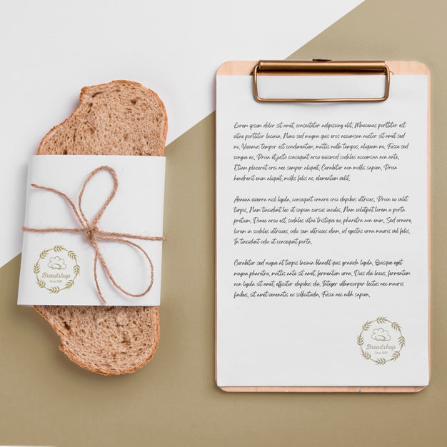 Free Bakery Goods Concept With Mock-Up Psd