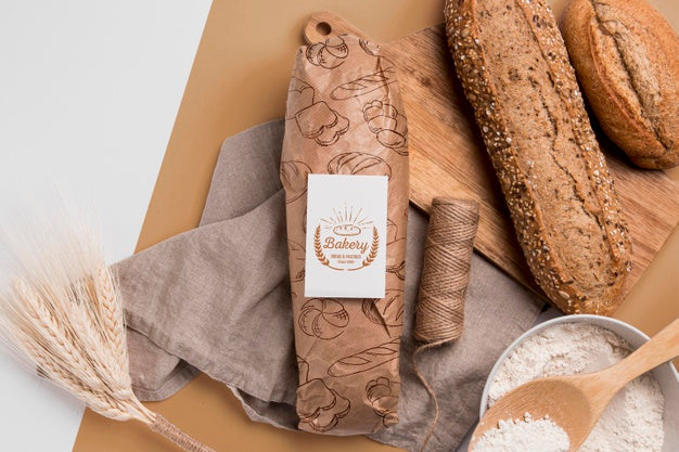 Free Bakery Goods Concept With Mock-Up Psd