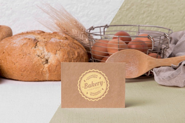 Free Bakery Goods Concept With Mock-Up Psd