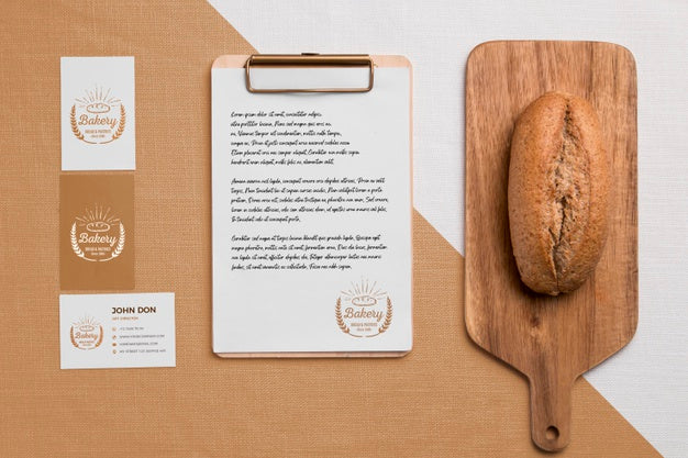 Free Bakery Goods Concept With Mock-Up Psd