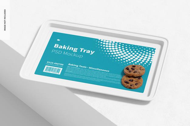 Free Baking Tray Mockup Psd