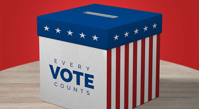 Free Ballot Box Mockup Psd