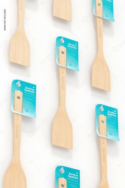 Free Bamboo Spatulas Set Mockup Psd