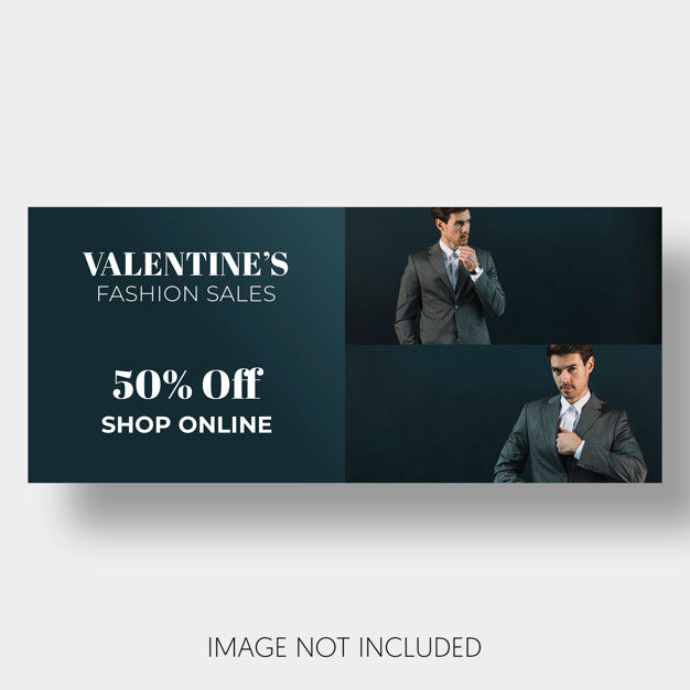 Free Banner Template Sales Valentine'S Day Psd