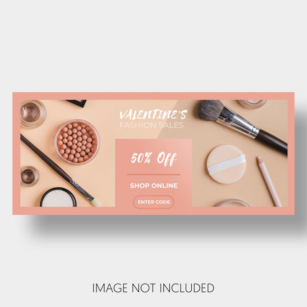 Free Banner Template Sales Valentine'S Day Psd