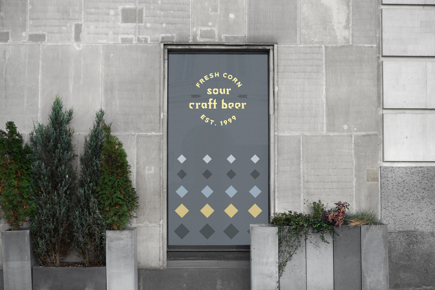 Free Bar Window Psd Mockup