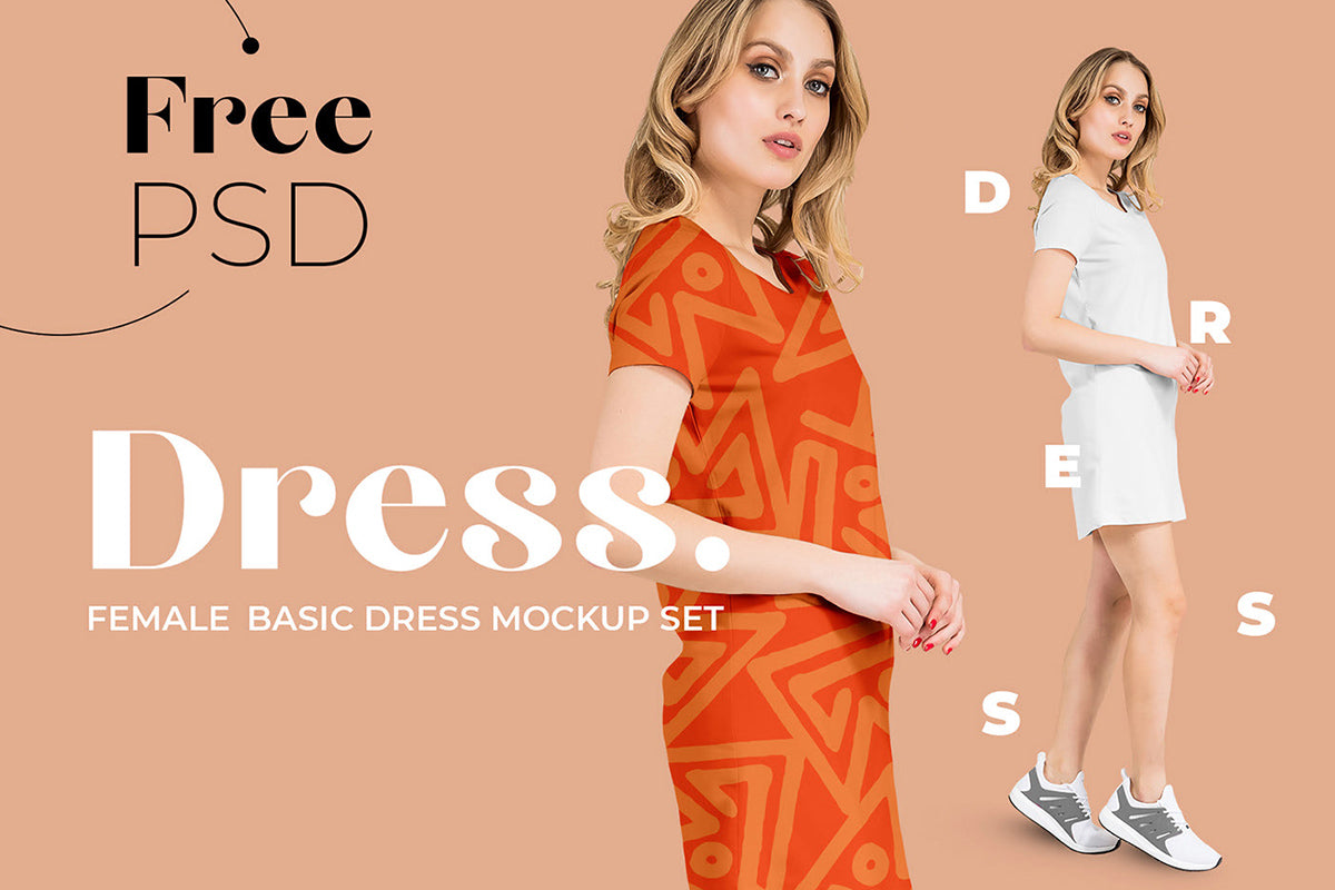 Free Basic Dress Mockup