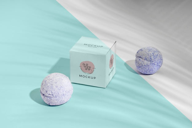 Free Bath Bombs And Box Arrangement Psd